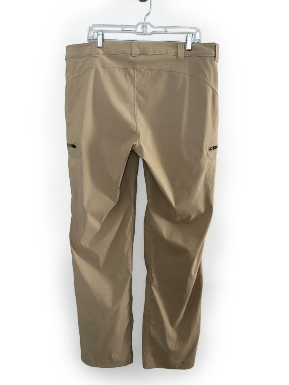 Eddie Bauer Womens 16W Khaki Hiking Cargo Pants Outdoor Travel Utility Gorpcore - Picture 2 of 8